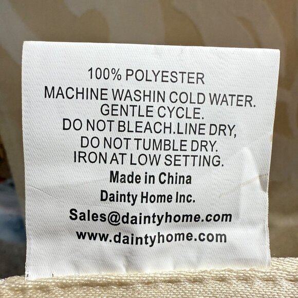 A La Carte By Dainty Home Textured Fabric Table Runner 13" X 72" Polyester Cream - Picture 7 of 12